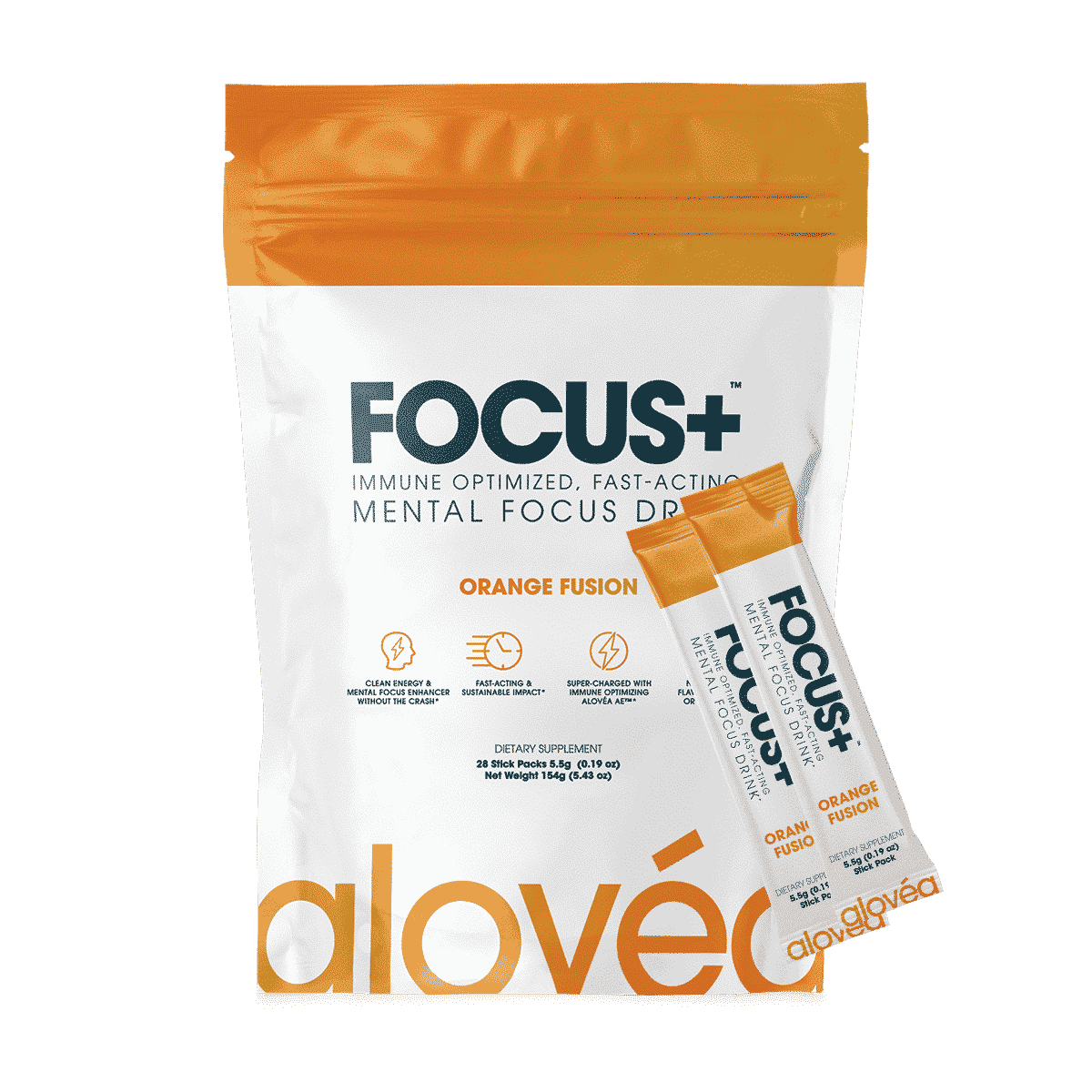 Alovéa FOCUS+™ Orange Fusion Stick Packs